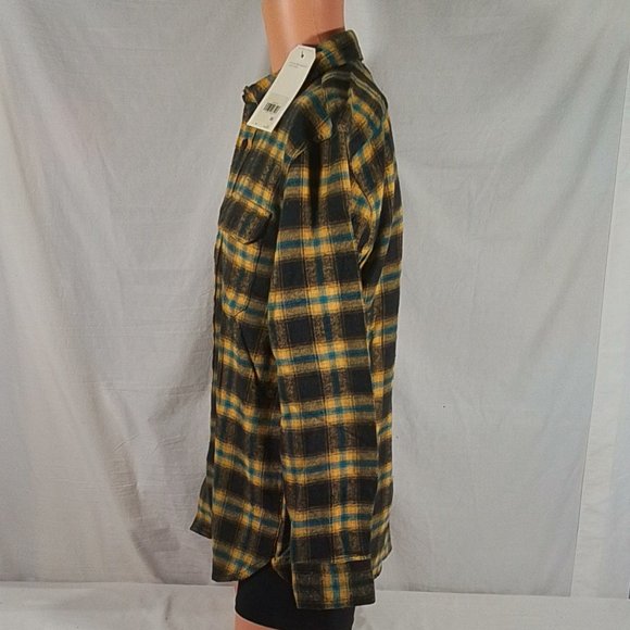 Men's Levi's Relaxed Fit Flannel Worker Overshirt Scottie Plaid Desert Sz: M-NWT - Picture 4 of 4